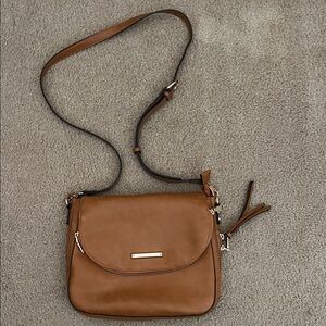 Poppy and Peonies Leather Crossbody Bag